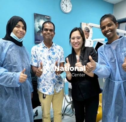 Single tooth dental implant and crown restoration before and after